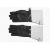 Art. R037 / L leather motorcycle summer with white cuffs