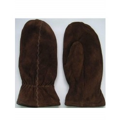Full grain leather gloves "feet" winter, ladies.