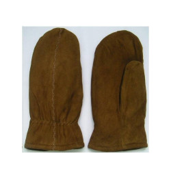 Full grain leather gloves "feet" winter, ladies.